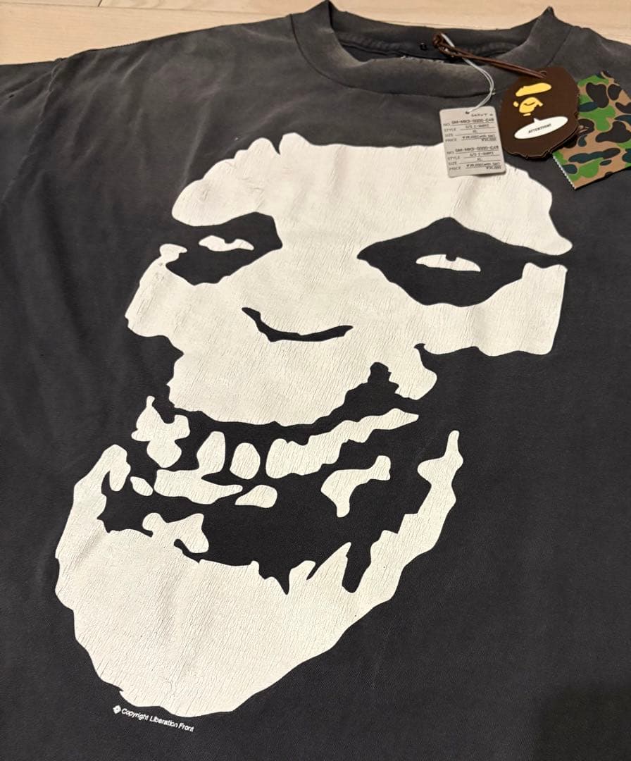 セントマイケル26SS新作APEコラボ半袖TシャツALWAYS LOVE XL