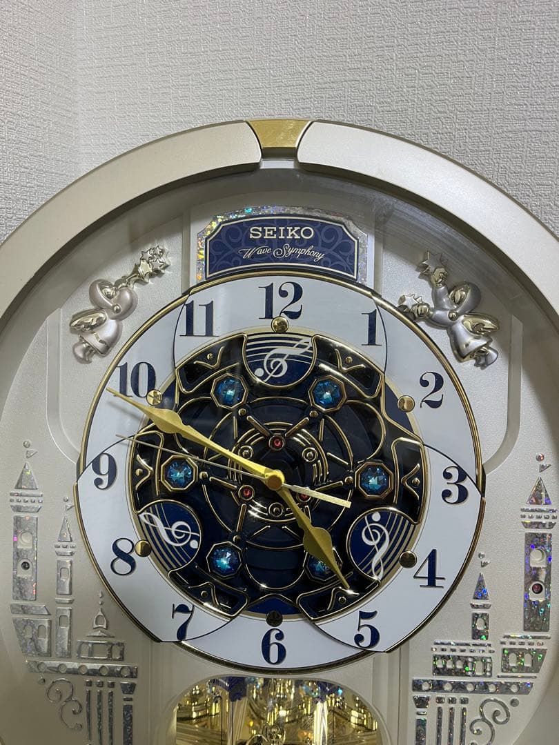 SEIKO RE579S Wave Symphony からくり時計 掛時計