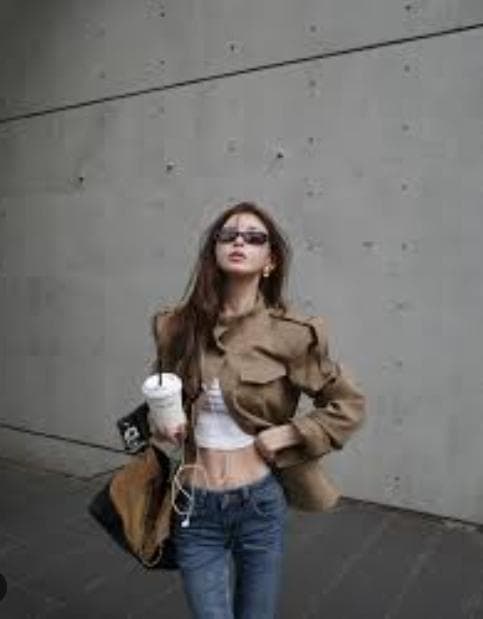 新品✨ ZARA ループディテールフィットブレザー ライトカーキ M