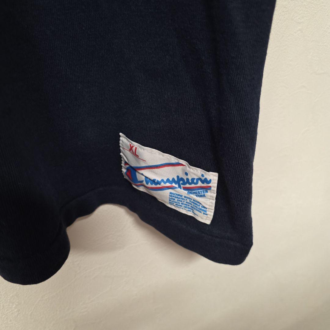 80s USA製　トリコタグ　チャンピオン　フットボールTEE　ミシガン　XL