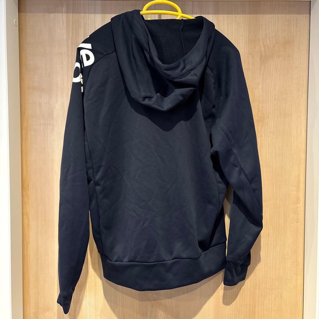 極美品 DESCENTE ネイビー 裏起毛ジャージ上下セットアップ M