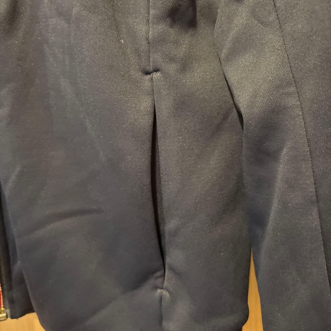 極美品 DESCENTE ネイビー 裏起毛ジャージ上下セットアップ M