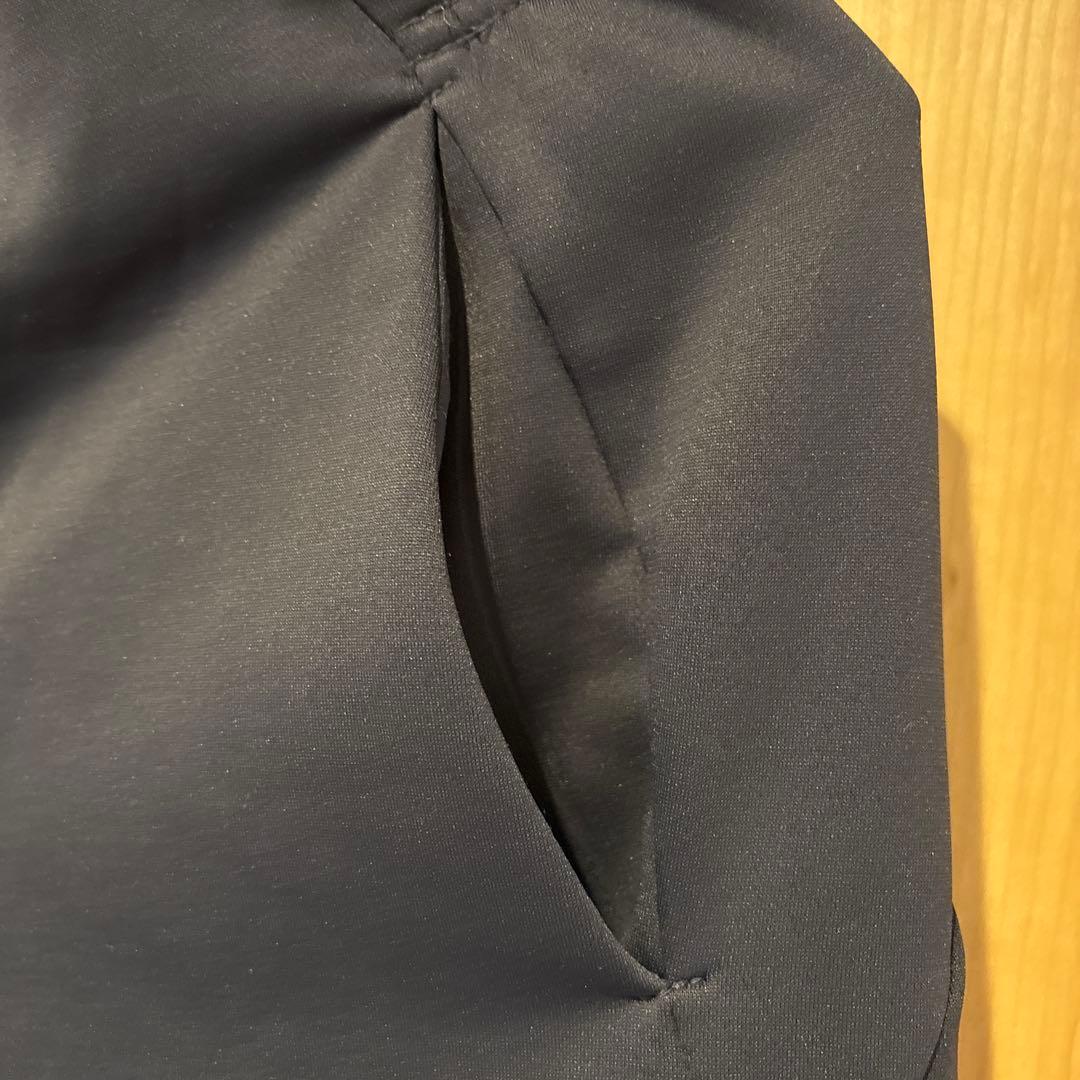 極美品 DESCENTE ネイビー 裏起毛ジャージ上下セットアップ M