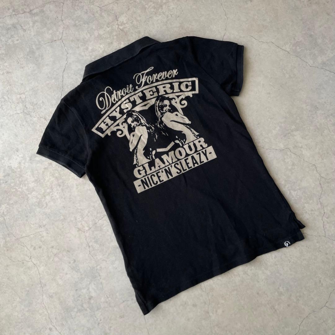 HYSTERIC GLAMOUR ポロシャツ ヒスガール 黒