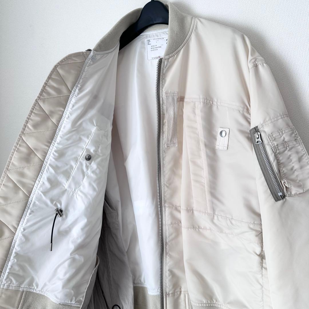 sacai NYLON TWILL BLOUSON MA-1 定番 ボンバー