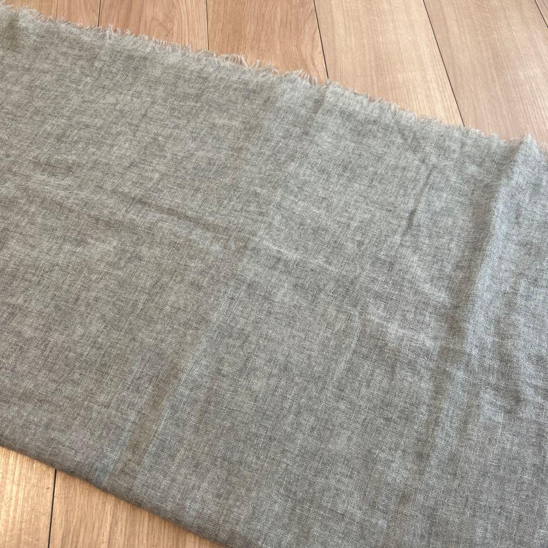 Theory カシミヤ100% グレー ストール　大判