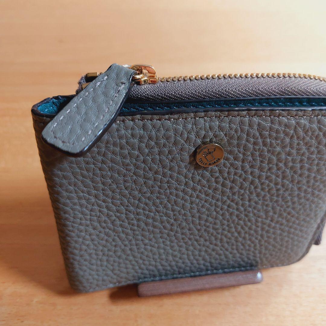 PELLE BORSA 折り財布 レザー ファスナー コンパクト ウォレット