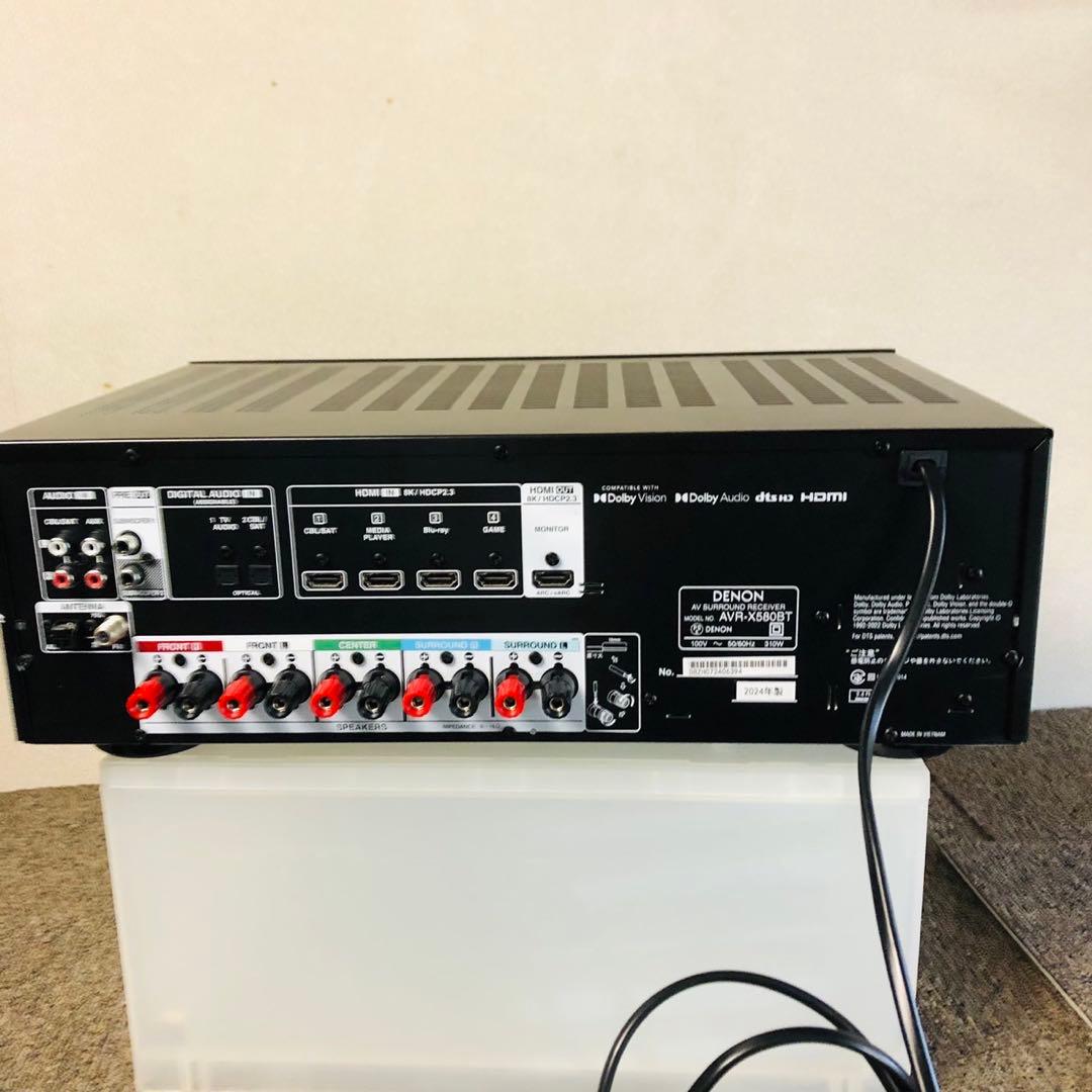 E85美品✨DENON AVサラウンドレシーバー AVアンプ 取説 リモコン付き