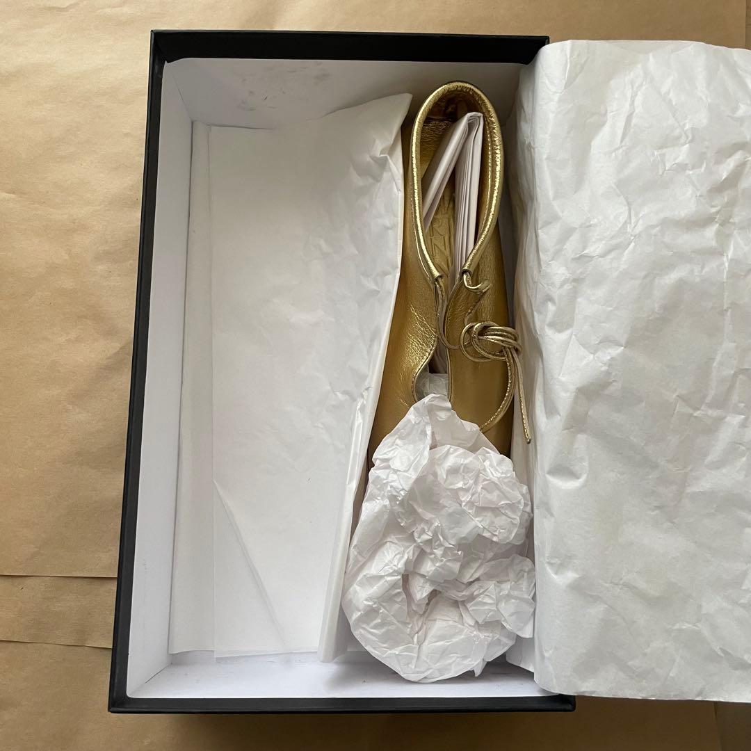 【新品・未使用】MARTINIANO Bootie Gold 36 23cm
