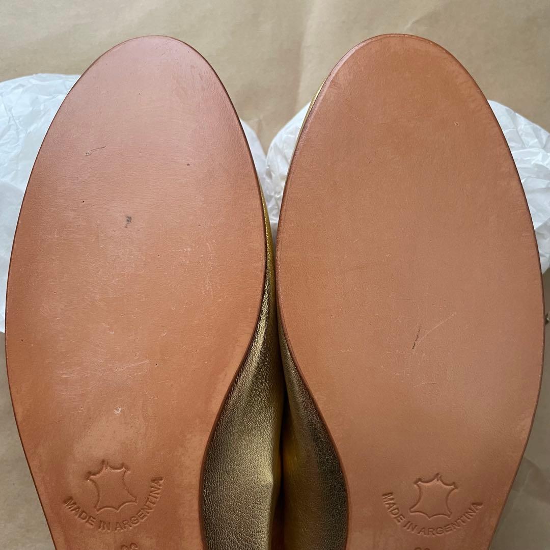 【新品・未使用】MARTINIANO Bootie Gold 36 23cm