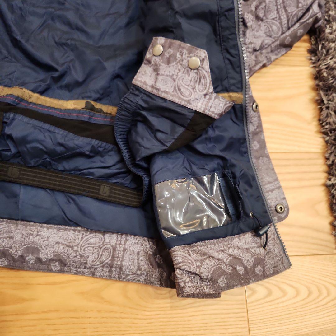 Burton ペイズリー柄 スノーボードウェア、パンツセット販売　M