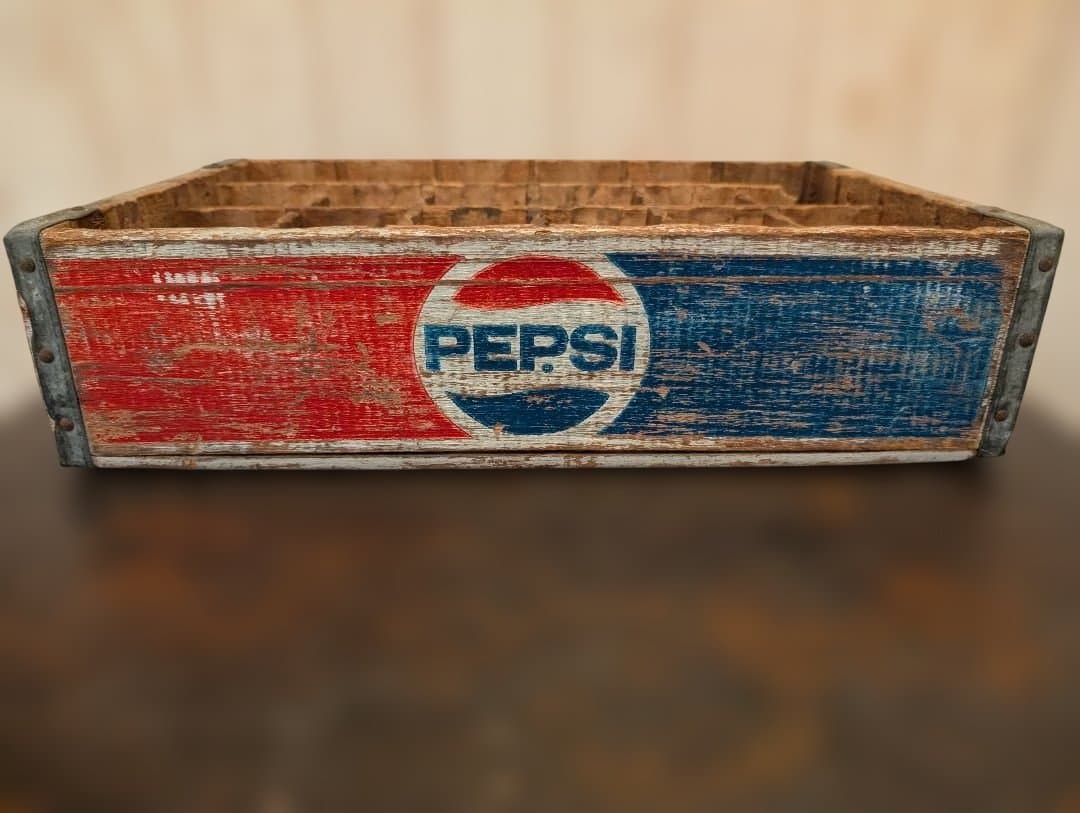 R*S様 PEPSI ヴィンテージ木製ボトルキャリー 24本用