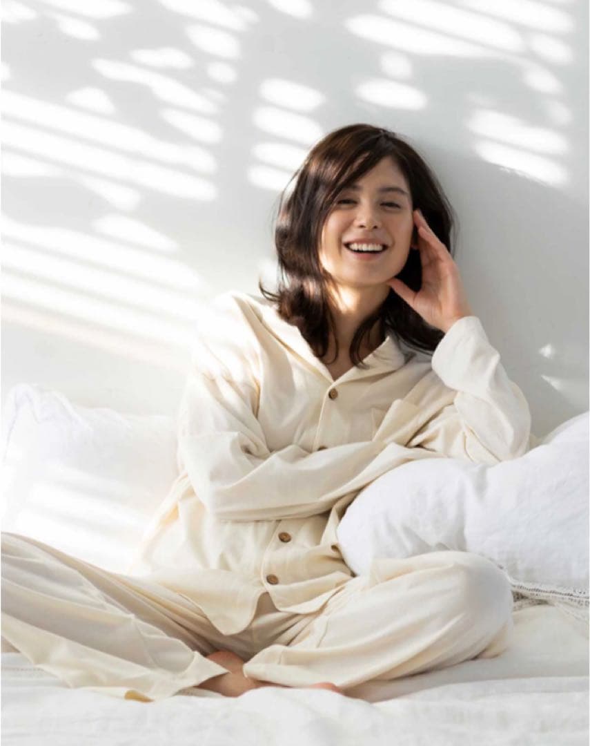 新品未使用people treeオーガニックコットン男女兼用パジャマMキナリ