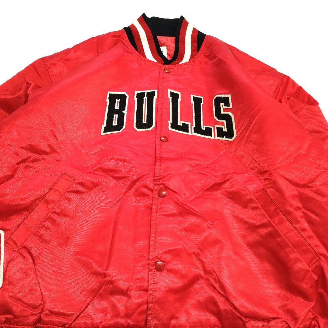 【希少XXL】80s USA製 スターターNBA ブルズ スタジャン