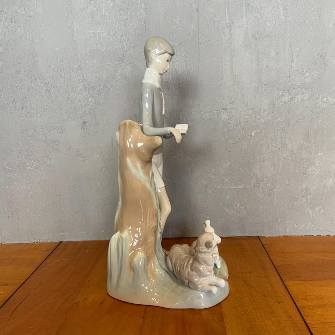 リヤドロ LLADRO No.4509『少年とヤギ』フィギュリン 置物