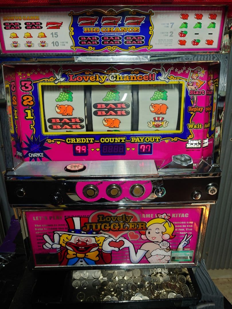ジャグラー激レア仕様　フリーズ　連チャン　ラブリージャグラー