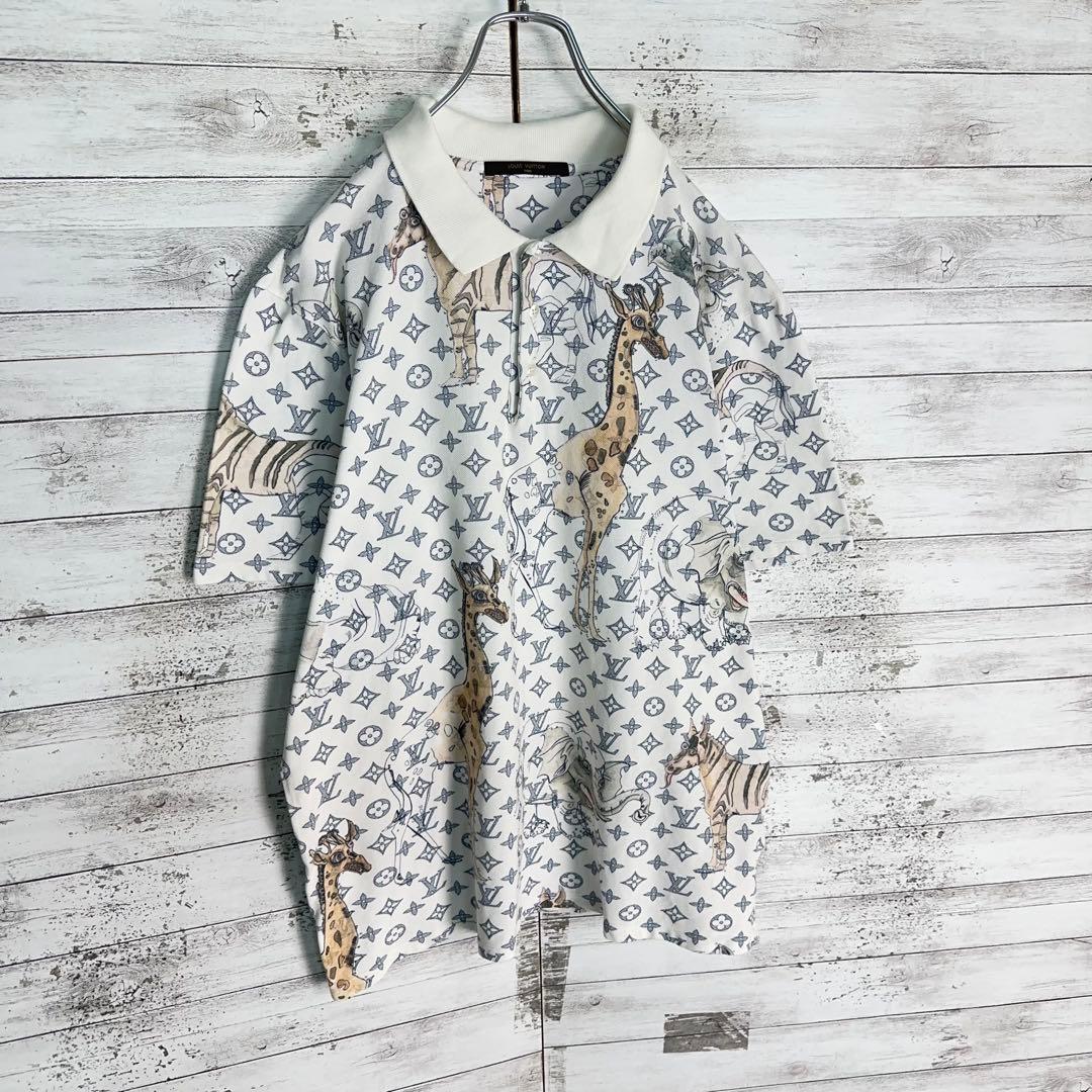 【美品・限定コラボ】ルイヴィトン×チャップマンブラザーズ　モノグラム総柄シャツ