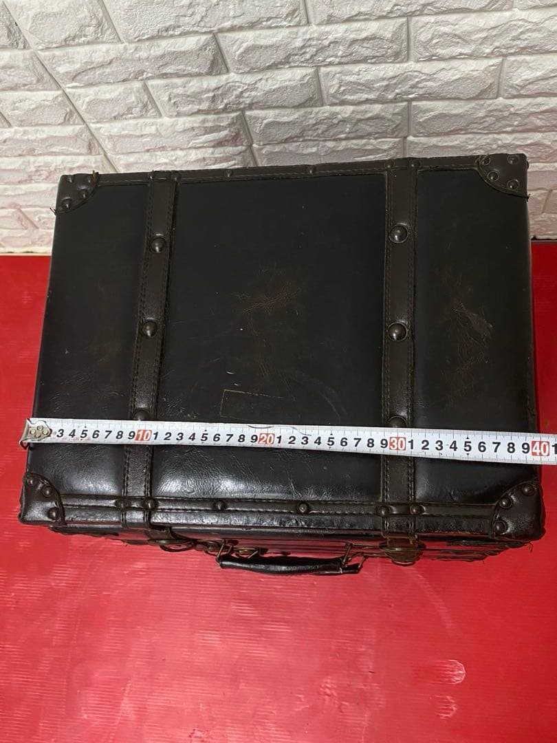 トランク型3段チェスト ブラウン