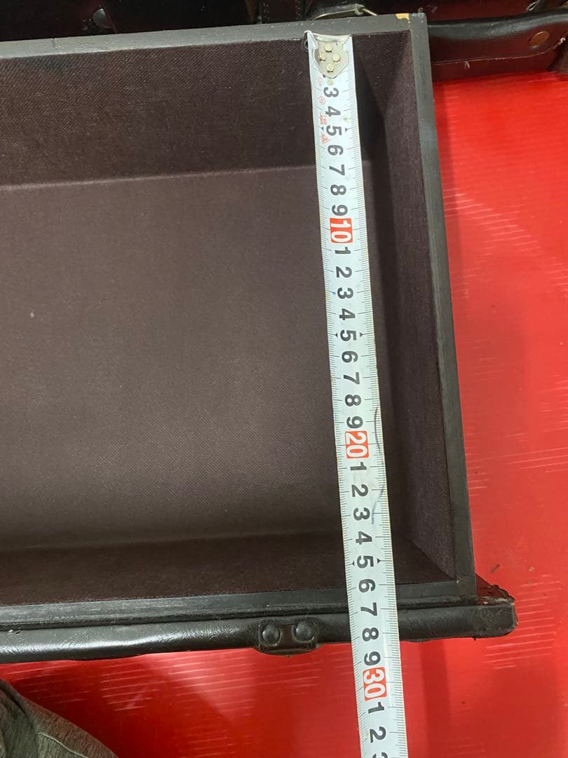 トランク型3段チェスト ブラウン