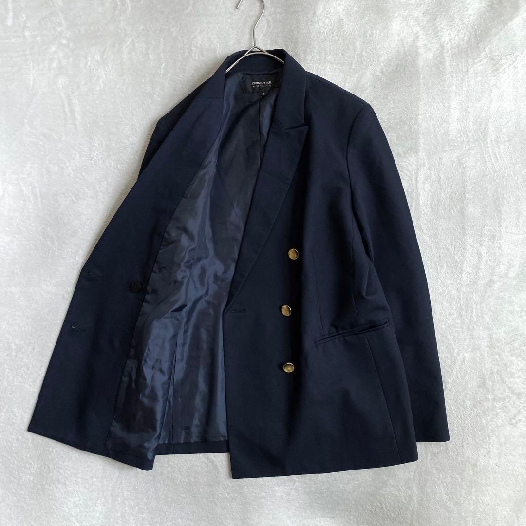 【完売品✨】COMME CA ISM ブレザー　ダブルブレスト　金ボタン　9号