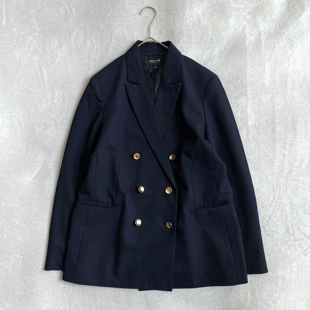 【完売品✨】COMME CA ISM ブレザー　ダブルブレスト　金ボタン　9号