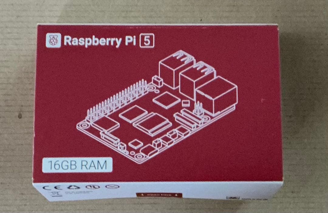 Raspberry Pi 5 16GB RAM 純正アクティブクーラー付き