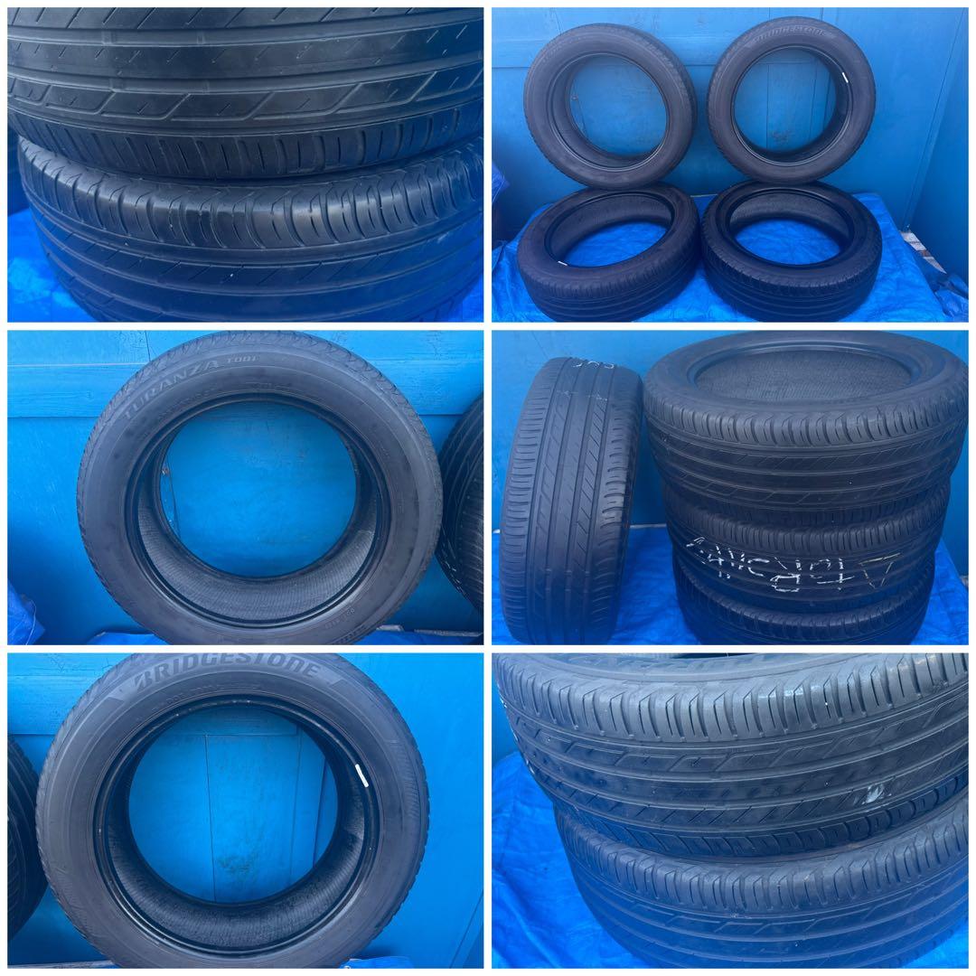 225/55R18 98Vブリヂストン トランザT001年式2022夏タイヤ4本