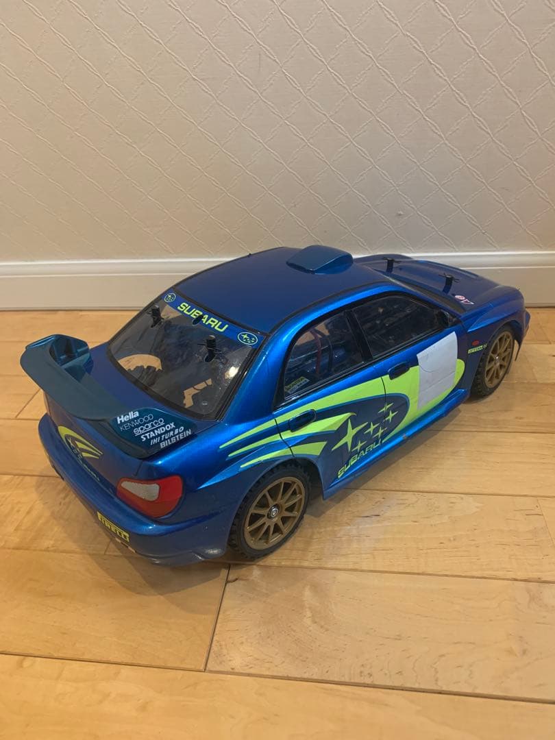 タミヤ　1/10ラジコン TT-02シャーシ　スバルインプレッサボディ