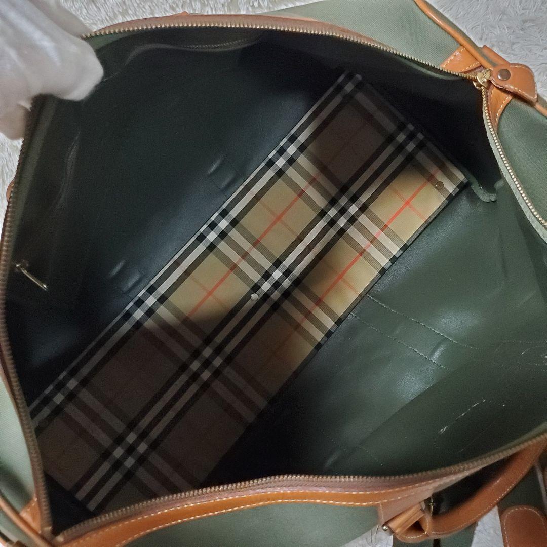 美品 OLD BURBERRYS ボストンバッグ ポーチ付属 2way 大容量