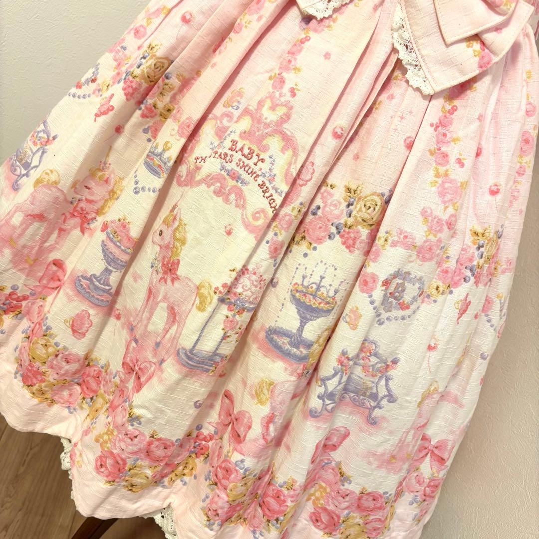 Unico in Bloomland柄スカラップJSK カチューシャセット