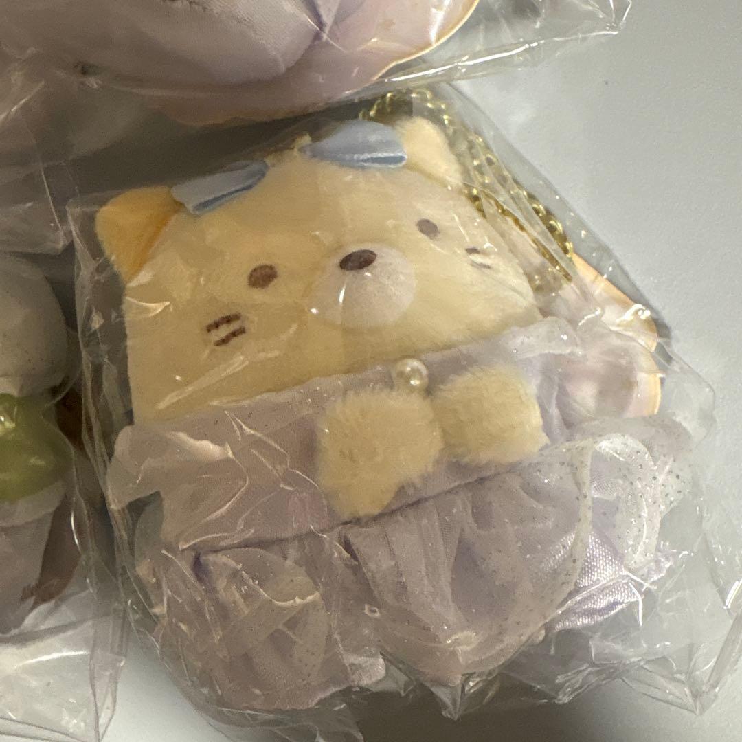 すみっコぐらし　メゾンドフルール　てのりぬいぐるみ　バッグチャーム