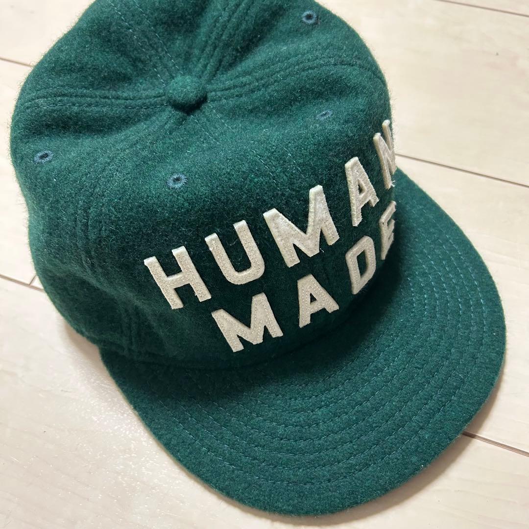 帽子 HUMAN MADE 6 PANEL WOOL CAP \"Navy\"