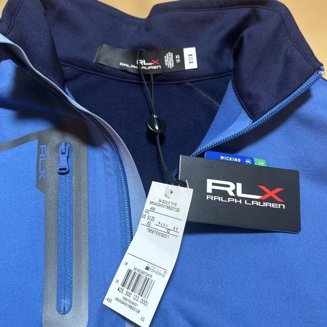 RLX ネイビー/ブルー 長袖シャツ XS 新品未使用