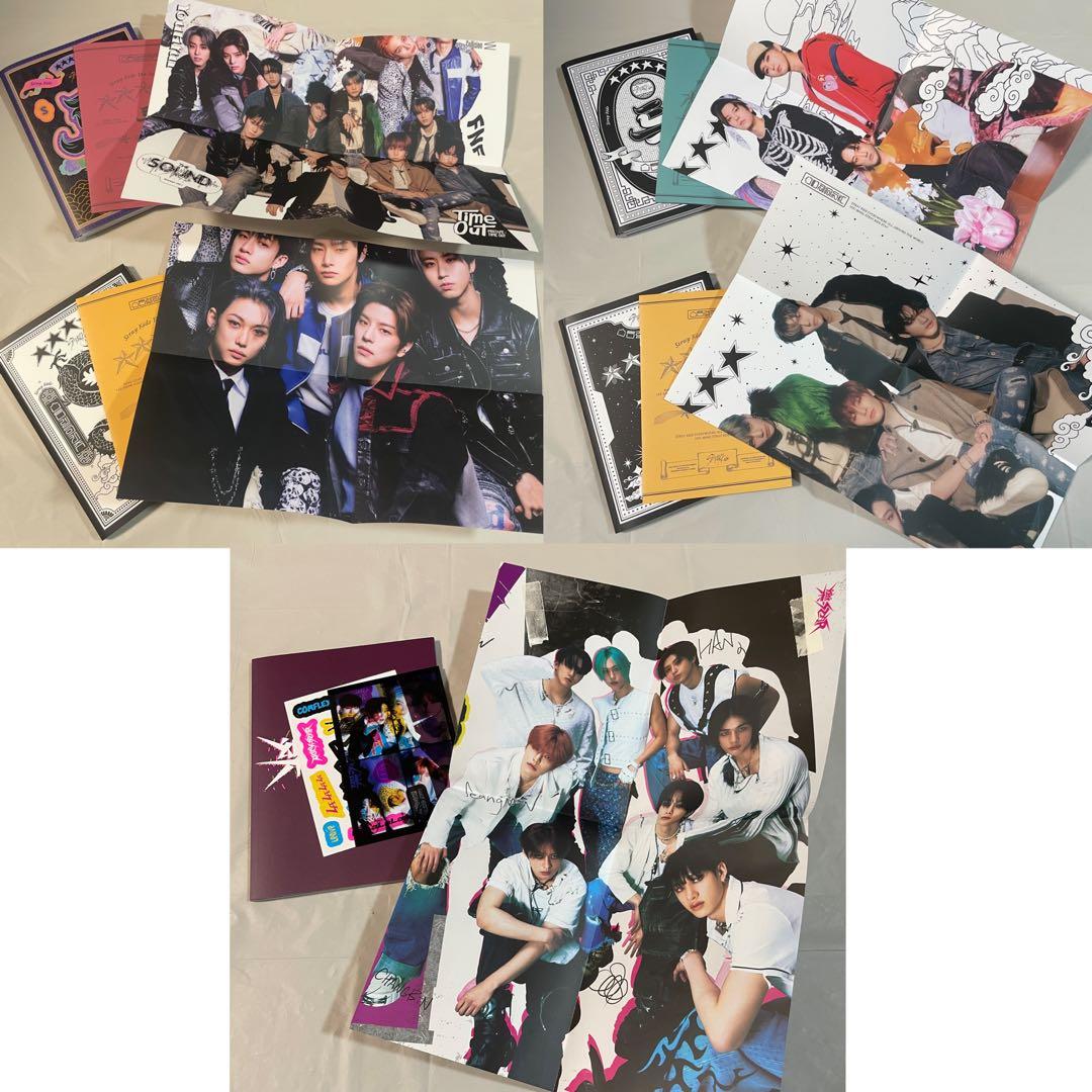 StrayKids アルバム　まとめ売り　⑤ トレカ　チェックインマイル付き