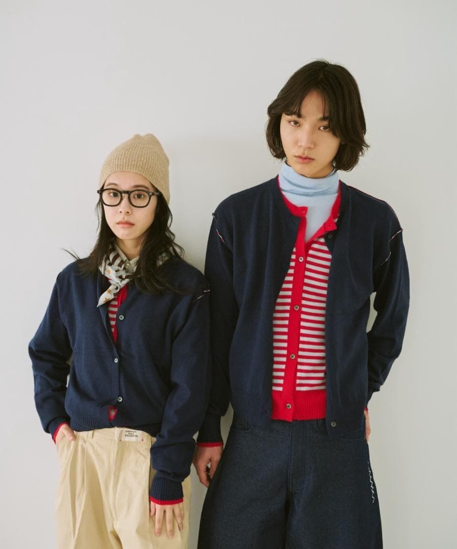 新品 common gull products. 2つで1つのカーディガン、芽心