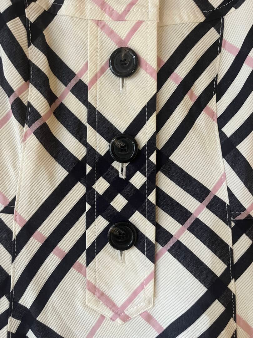 BURBERRY BLUE LABEL　チェック柄 半袖ワンピース　38
