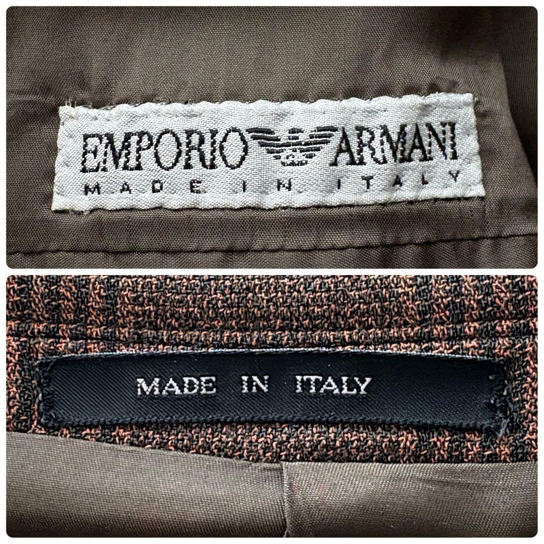 ★美品★ EMPORIO ARMANI グレンチェック テーラードジャケット L