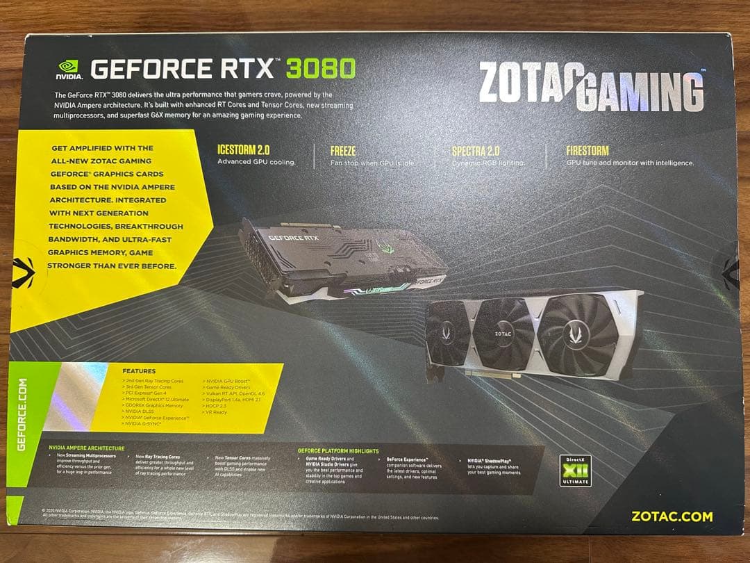 ZOTAC GAMING RTX3080 10GB TRINITY ジャンク