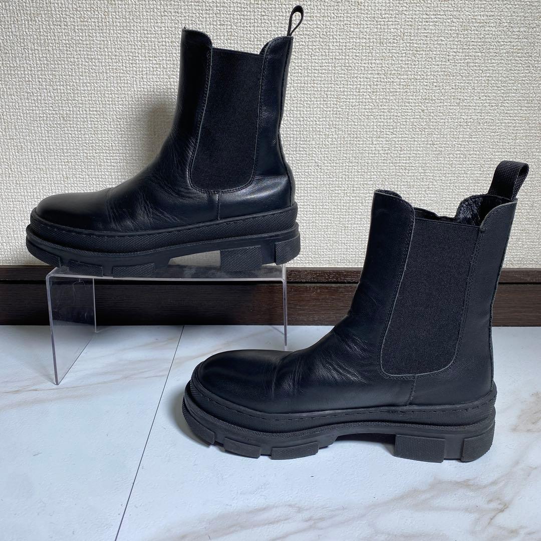 希少♡REMME サイドゴアブーツ 厚底 プレーントゥ チェルシーブーツ