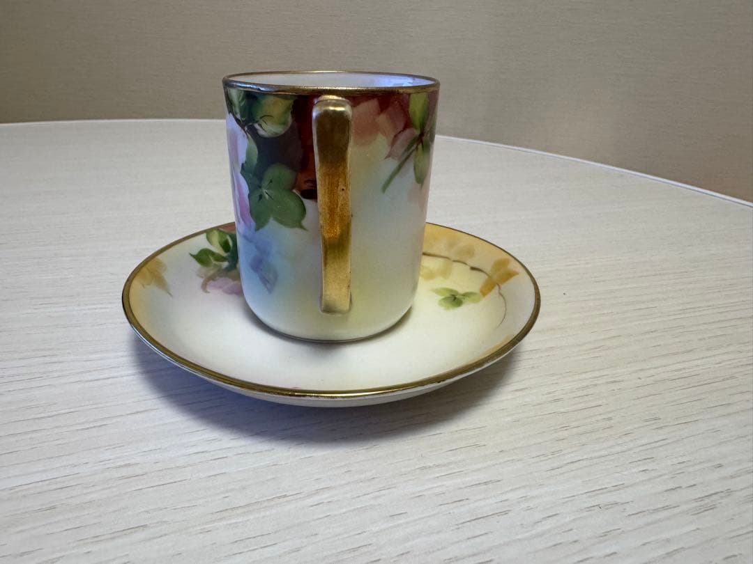 オールドノリタケ Hand Painted NIPPON デミタスカップソーサー
