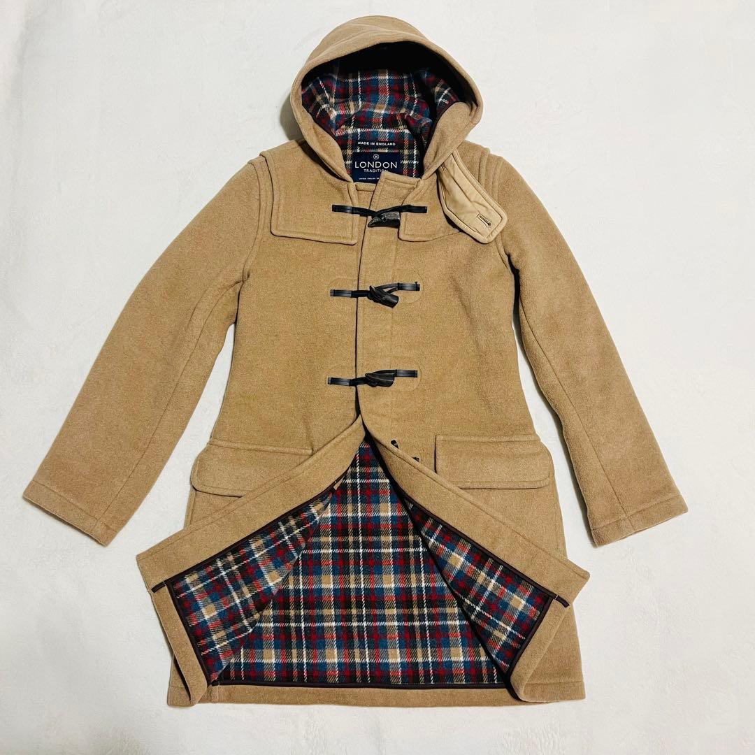 【美品】ロンドントラディション ダッフルコート ブラウン系 サイズ40 メンズ