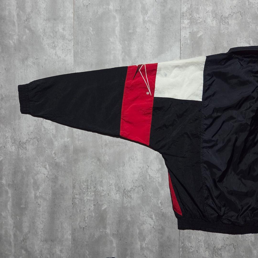 激レア古着90sReebokリーボックナイロンジャケット短丈レトロL相当