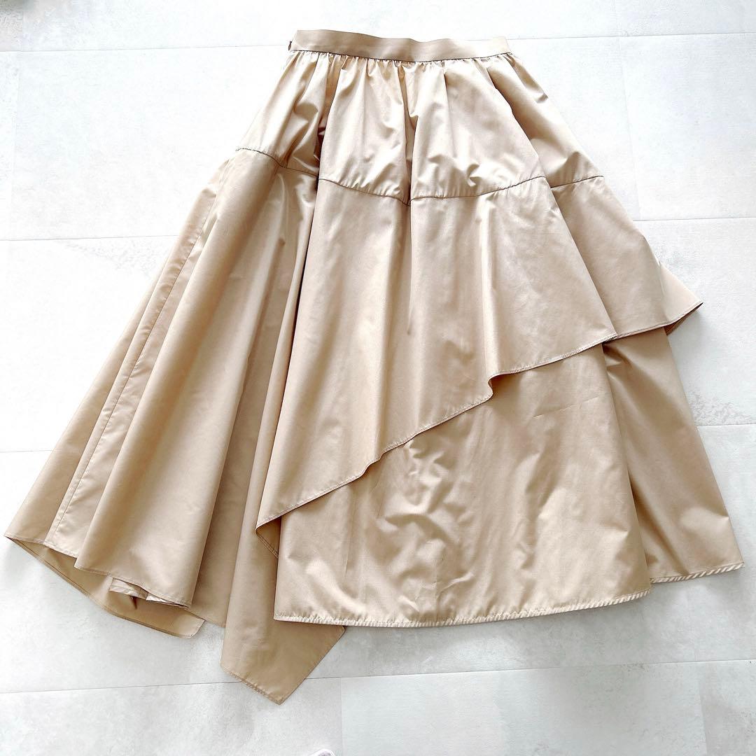 人気✨完売ルルウィルビー　イレギュラーラッフルスカート　24SS✨現行✨美品