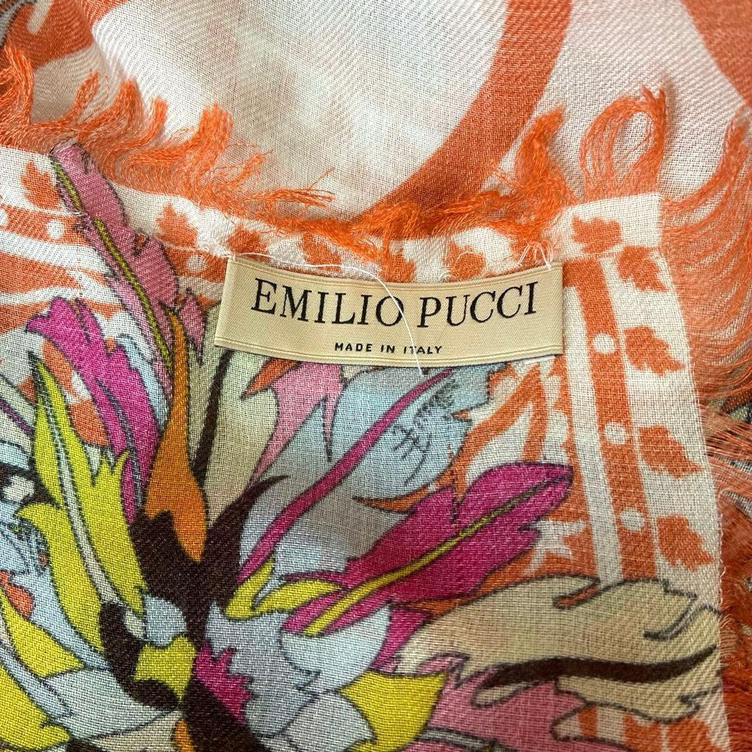 EMILIO PUCCI エミリオプッチフラワー　大判 ストール