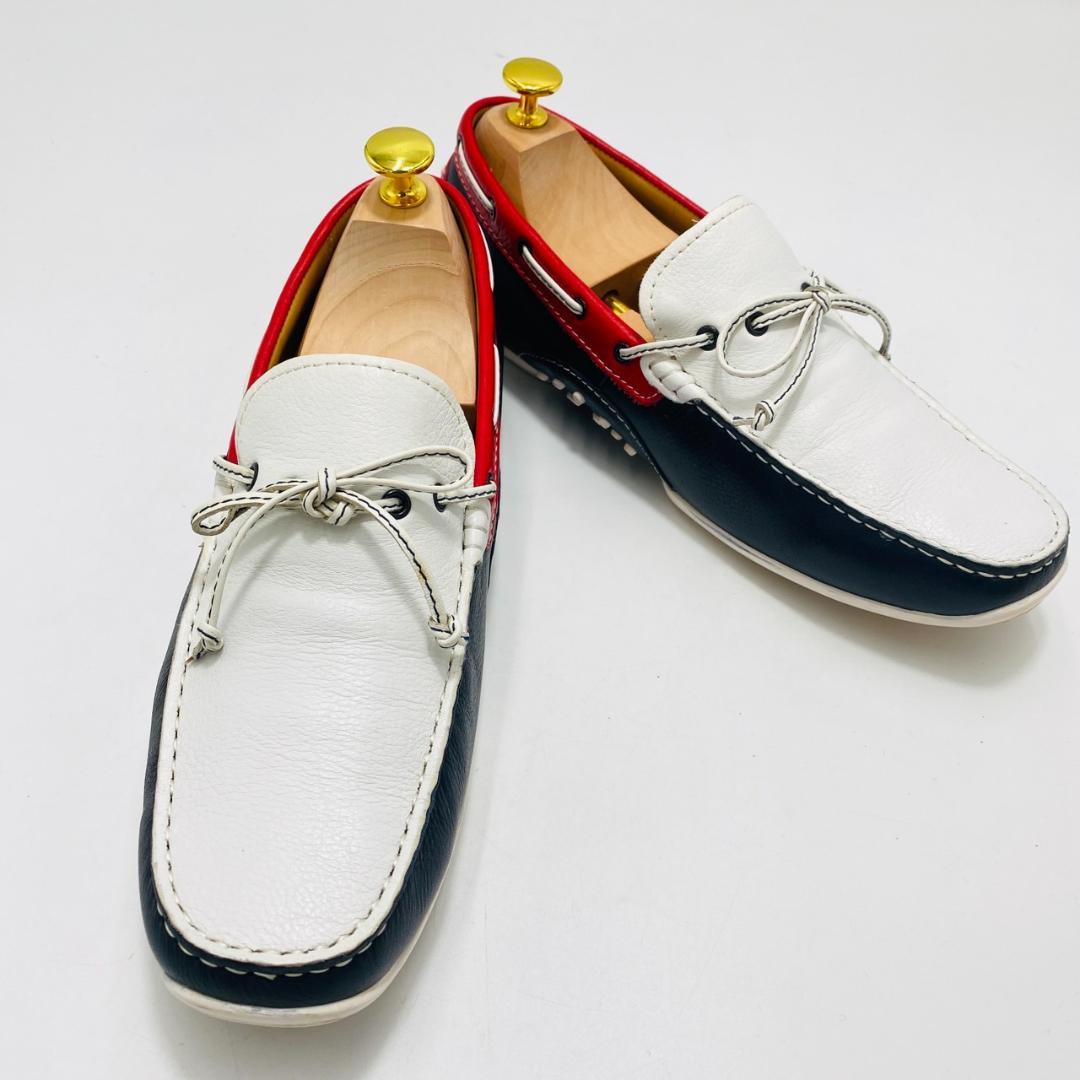 美品 REGAL デッキシューズ ドライビングシューズ トリコロールカラー