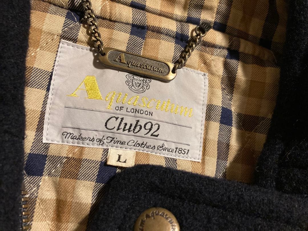 Aquascutum アクアスキュータム　フーディー　コート　ウール　ロング