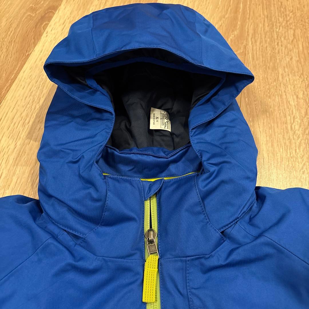 patagonia h2noフード付きスキーウェア 青