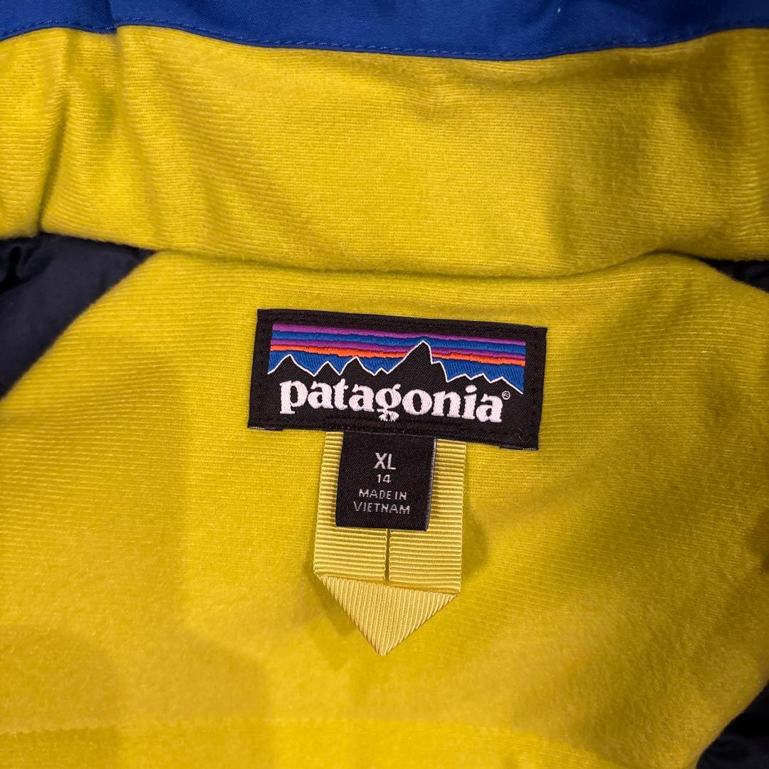 patagonia h2noフード付きスキーウェア 青