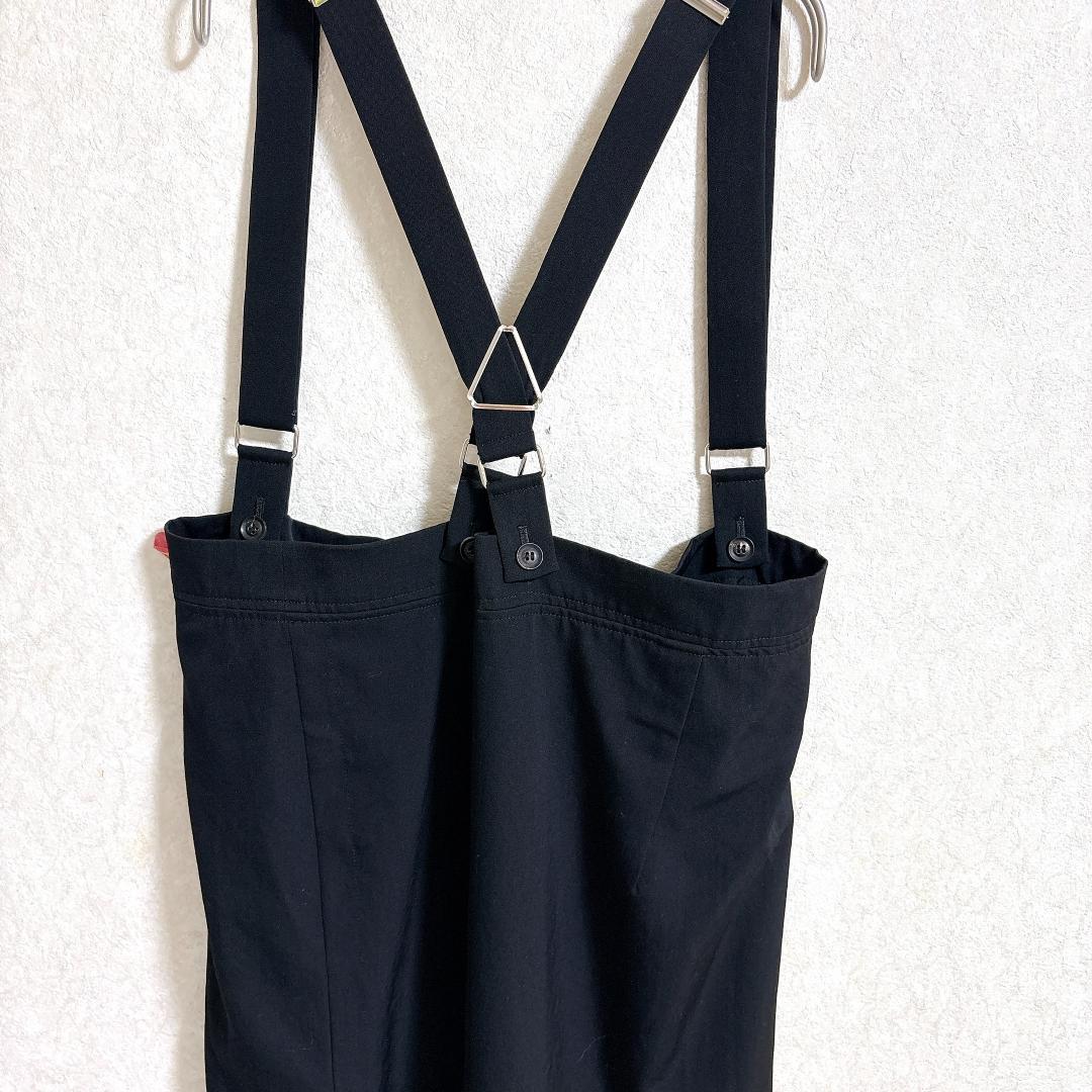 美品⭐️Y's ワイズ ヨウジヤマモト サスペンダー付き ロングスカート 黒