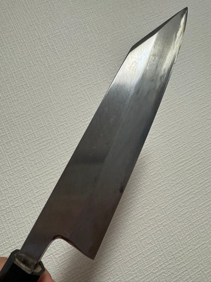 白ニ鋼　特製万能和包丁　180mm 切付